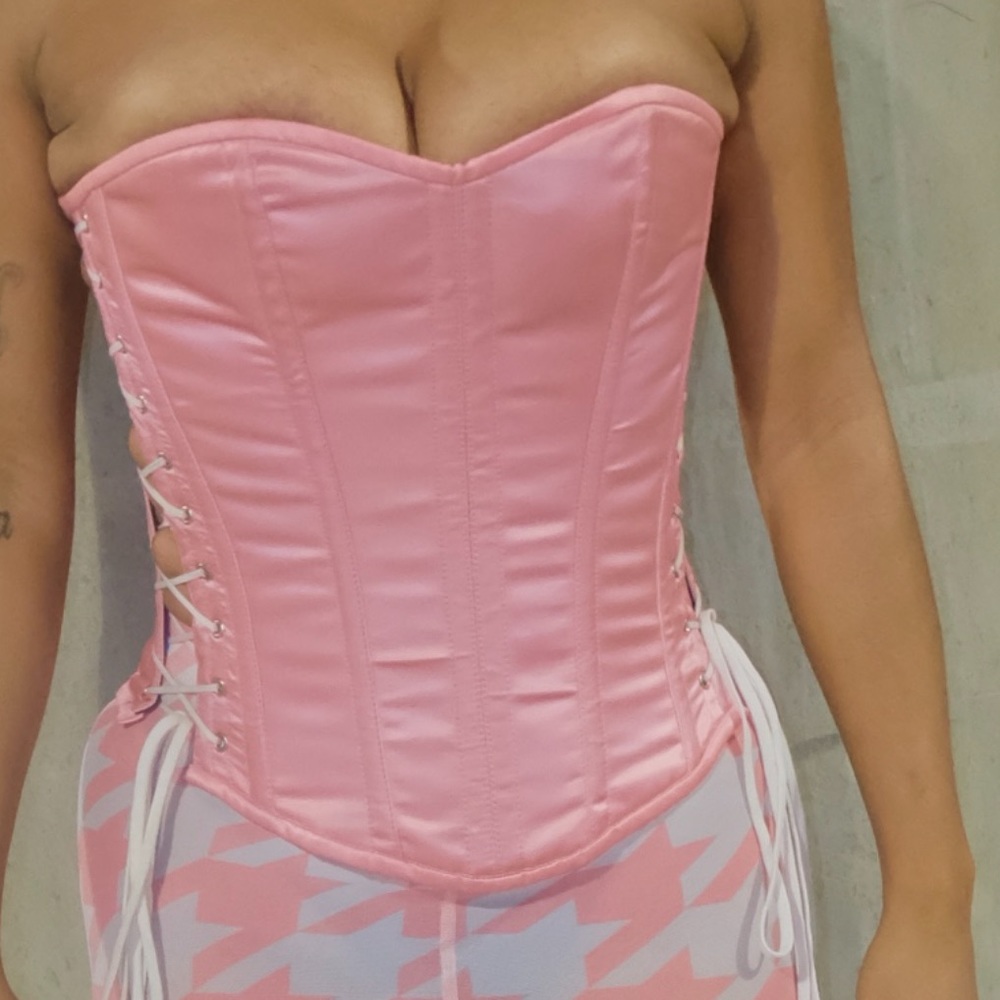 Pink Boned Corset